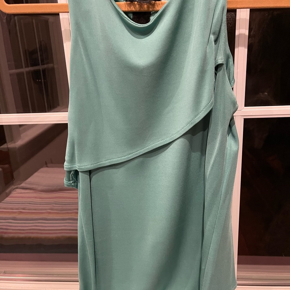 Vibrant green sleeveless shirt